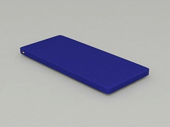 Матрас четырехсекционный с наполнителем из ППУ с двухсторонним штробированием