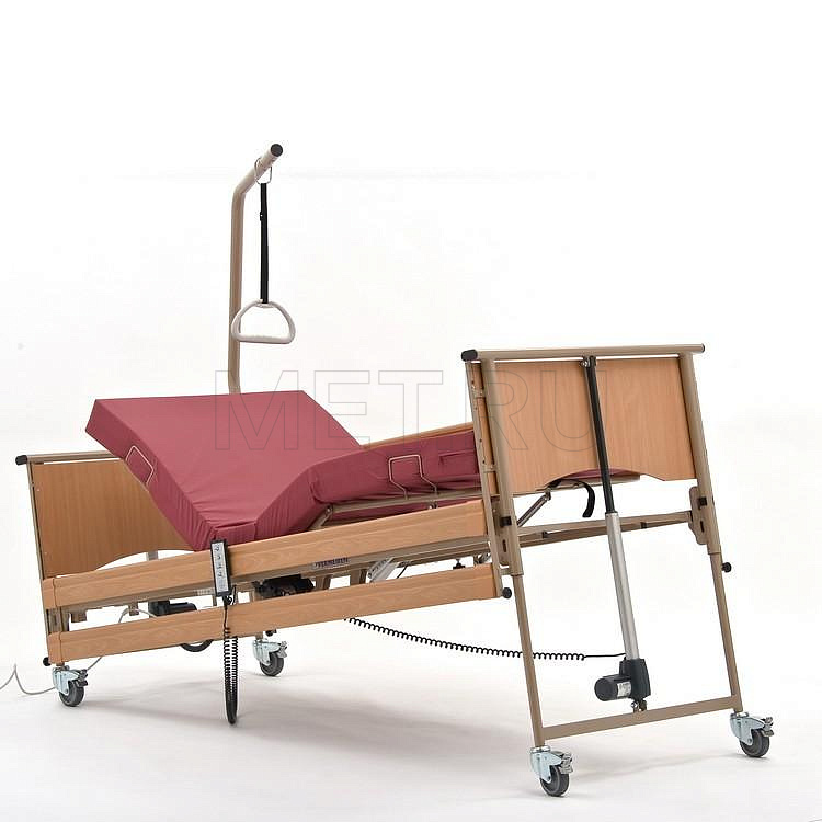 Vermeiren LUNA Basic. Цвет Орех Мокко Кровать функциональная 4-х секционная электрическая, в комплекте с матрасом