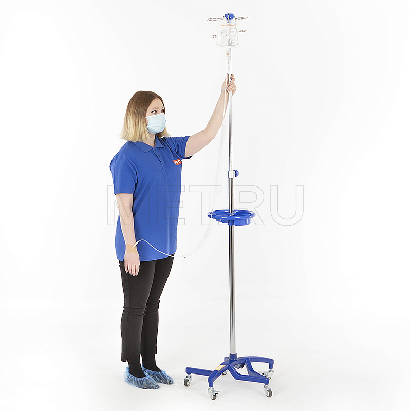 МЕТ GF12 Инфузионная стойка-штатив/"ходунок" с ручкой и съемным лотком МЕТ