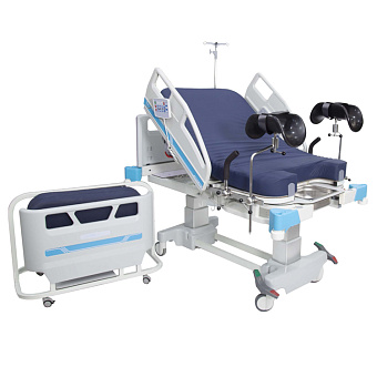 Акушерская кровать с телескопическими колоннами