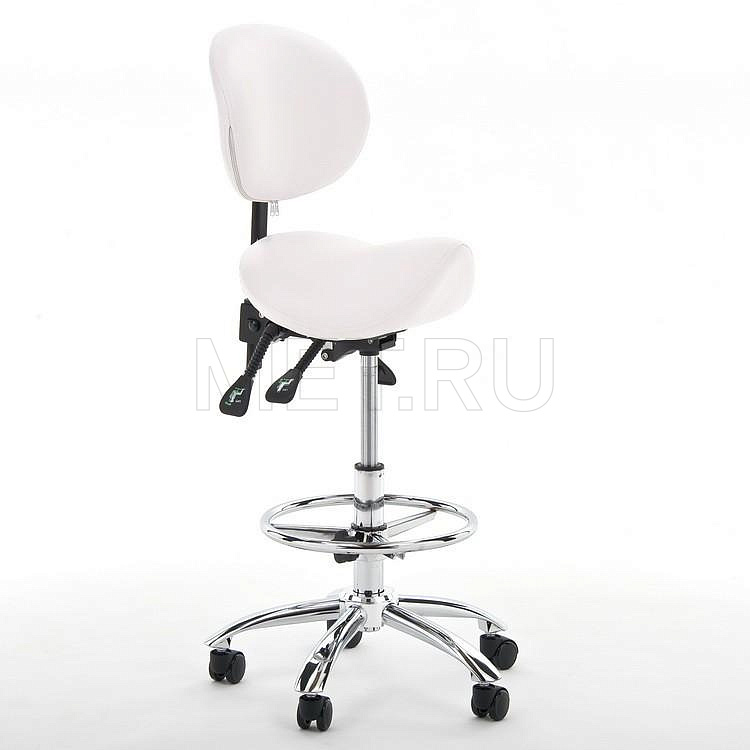 Модель V Фисташковый цвет Стул-седло для массажиста MET