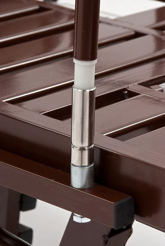 КМФ 942 кардио Кровать кресло  для лежачих больных  с туалетом и столиком, складные ограждения от производителя