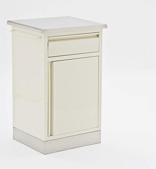 Тумба прикроватная с выдвижным ящиком (столешница и цоколь-нерж)