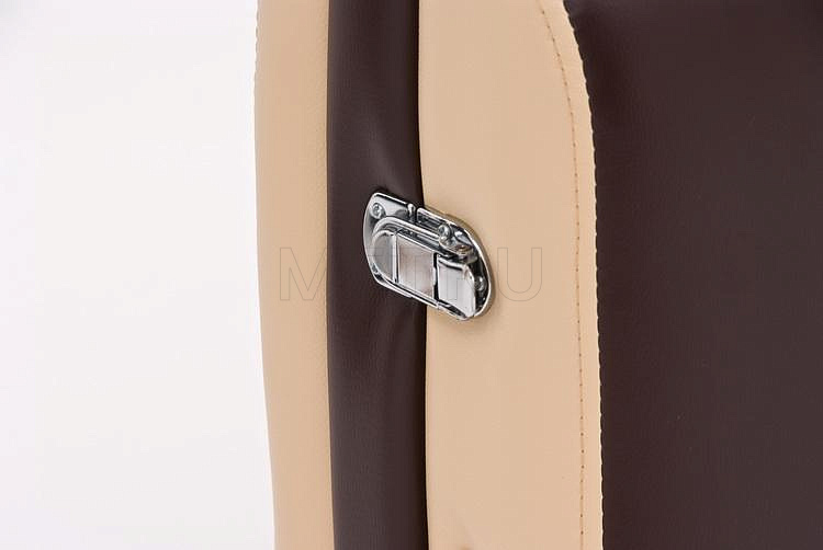 JF-AY01 Массажный складной трёхсекционный стол с рамой из бука, коричнево-бежевый МЕТ