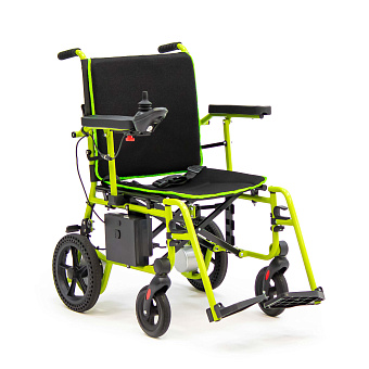 Суперлегкая электроколяска, складная, с пультом ДУ для сопровождающих лиц