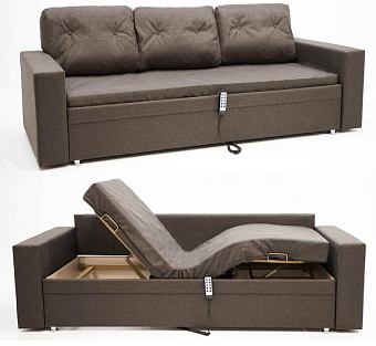 Функциональная кровать в мягком обвесе