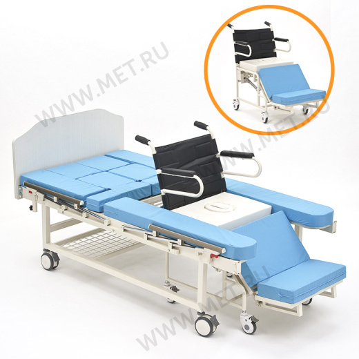 MET INTEGRA Механическая функциональная медициская кровать с  интегрированным креслом-каталкой от производителя