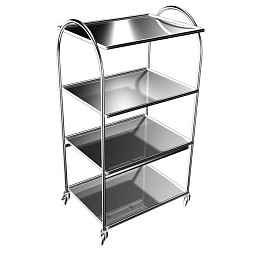 Инструментальный столик четырехполочный