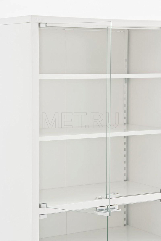  МЕТ ВАЛЕНТИЯ 2СС Шкаф-витрина  медицинский, с антибактериальной окраской,, разборный MET