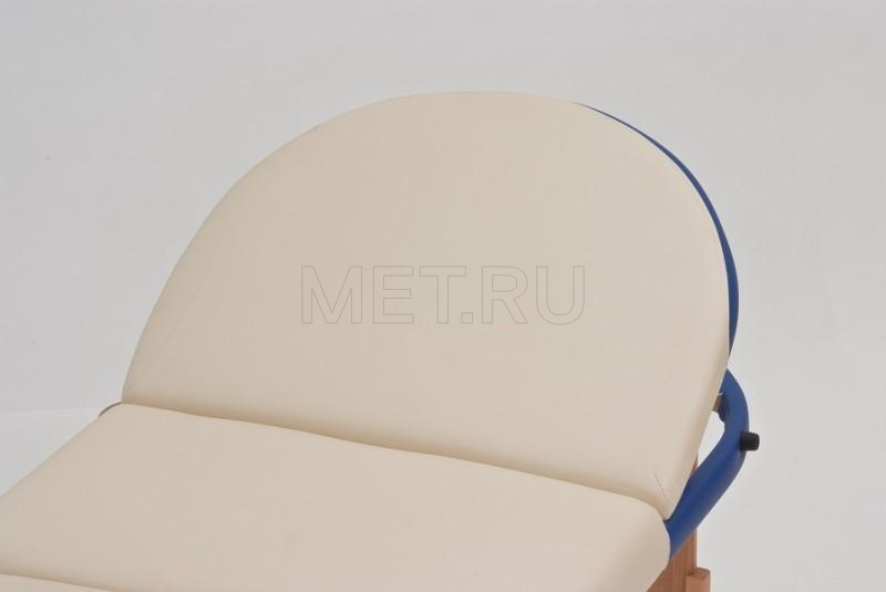 Wendermann Wood Oval-01 Стол массажный переносной на деревянном каркасе, кремовый-синий