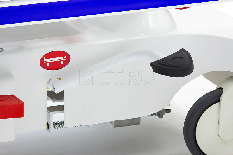 МЕТ TB-160 Тележка-каталка для перевозки больных с гидравлической системой регулировки высоты от производителя