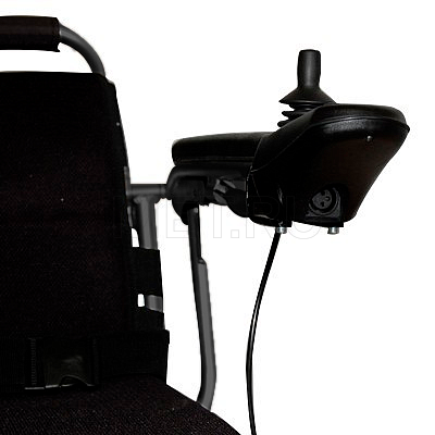 LK36B Чёрное Кресло-коляска малогабаритное складное с электроприводом MET