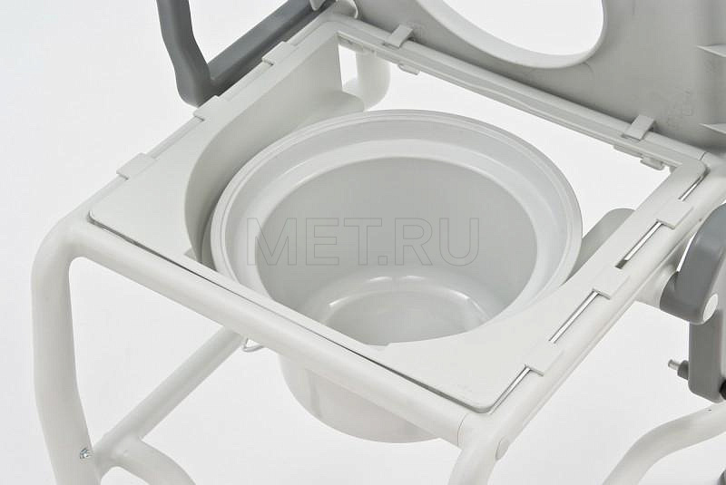 Rebotec Kiel, Германия Туалетный стул с санитарным оснащением, усиленный, серый/серый от производителя