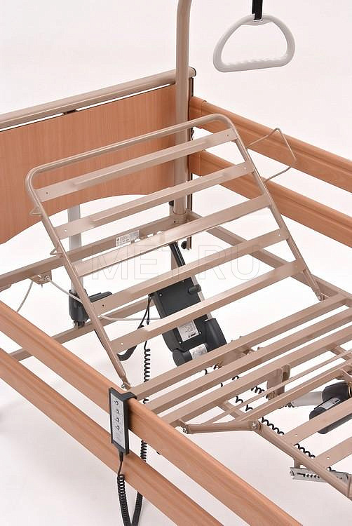 Vermeiren LUNA Basic. Цвет Орех Мокко Кровать функциональная 4-х секционная электрическая, в комплекте с матрасом МЕТ