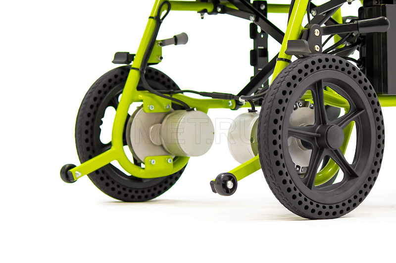 MET COMPACT 15 Суперлегкая электроколяска, складная, с пультом ДУ для сопровождающих лиц от производителя