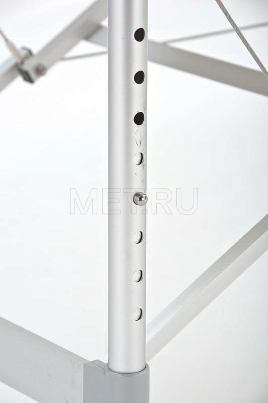 JFAL01A Стол массажный алюминиевый трёхсекционный. Кремовая панель с коричневым кантом от производителя