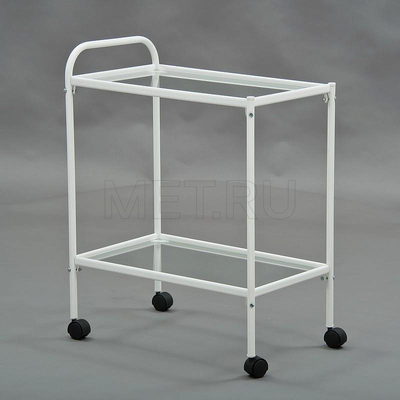 Y МСК-501-01М , с/с Столик инструментальный двухполочный, полки -обычное 5мм стекло. от производителя