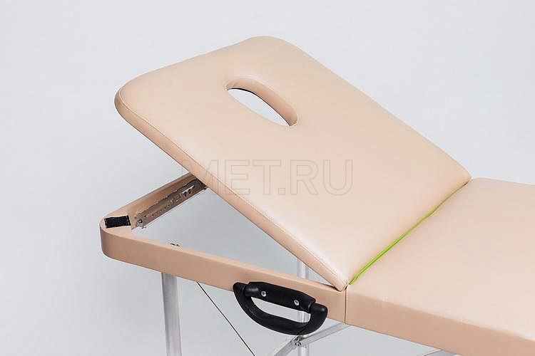 Люкс 60+ Четырёхсекционный массажный стол с регулируемым изломом ножного сегмента панели и поднимающимся изголовьем МЕТ