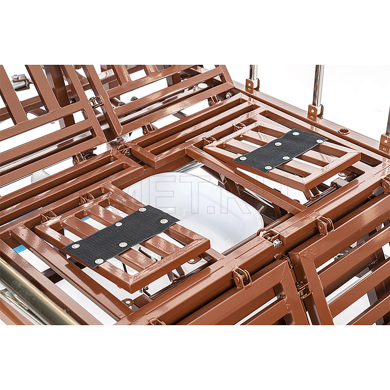 МЕТ REMEKS Медицинская кровать для ухода за лежачими больными с  переворотом, туалетом и матрасом МЕТ