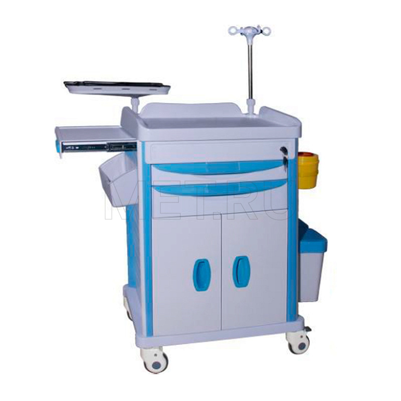 МЕТ PSC-150 Тележка реаниматолога для внутрибольничной скорой помощи  ЦВЕТ БЕЛЫЙ