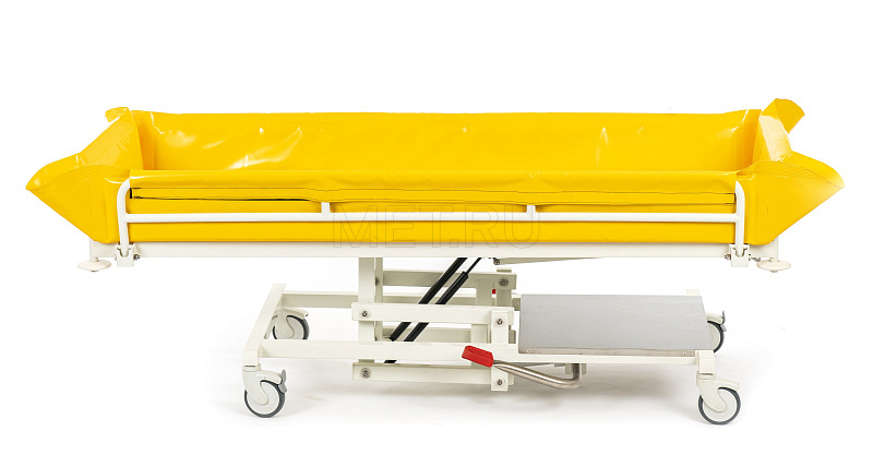 МЕТ ТВ-280  Тележка медицинская для перевозки больных с подъемными бортиками МЕТ ТВ-280  МЕТ