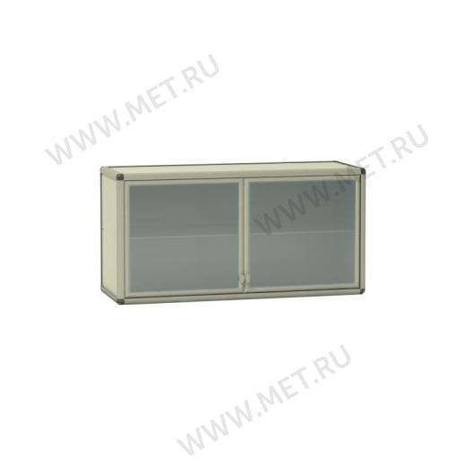 ШН-02-01 (100*35*50) Антресоль со стеклянными дверцами ПЛАСТИК от производителя