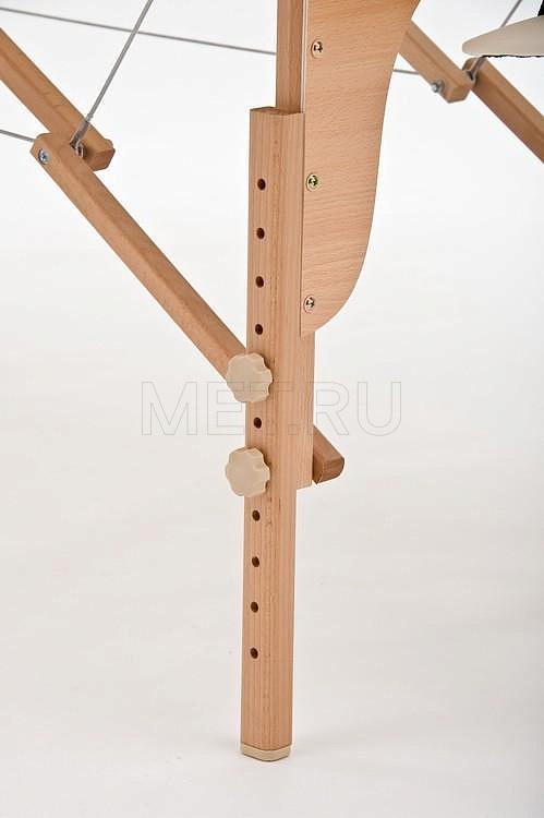 Med-Mos JF-AY01 Массажный стол складной  двухсекционный на деревянном каркасе, бежевый от производителя