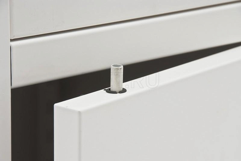 ЛАМЕТ Нида-ТС.02 Металлическая прикроватная тумба медицинская с полкой для бутылок, с антибактериальной окраской МЕТ