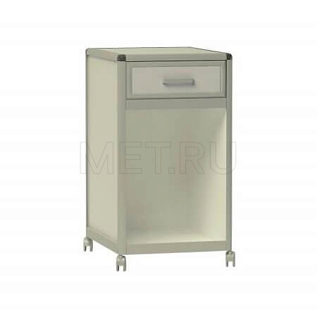 ТЛп.08.00 ЛДСП Тумба лабораторная с большой нишей и выдвижным ящиком под топом