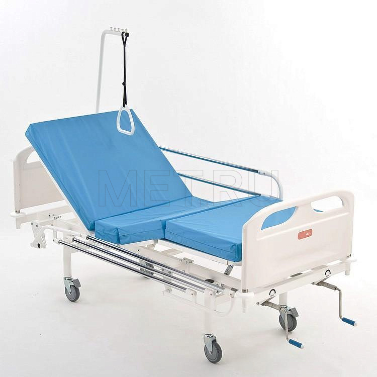Кровать медицинская функциональная четырехсекционная винтовая МЕТ 3-01 New Кровать медицинская функциональная четырехсекционная винтовая