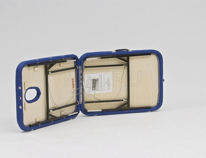 JFST01 Облегченный складной массажный стол со стальным каркасом, синий MET