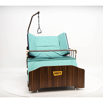 Механическая медицинская кровать для ухода за лежачими больными с  переворотом и туалетом, ширина ложа 120 см!