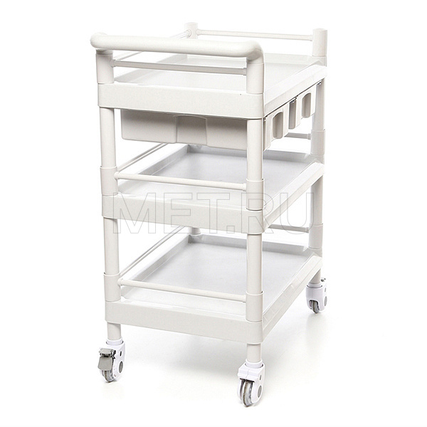 МЕТ ТP-250 Стол манипуляционный пластиковый с двумя выдвижными ящиками МЕТ