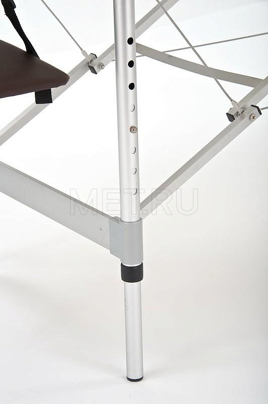 JFAL01А Массажный переносной стол на алюминиевом каркасе, коричневый/кремовый