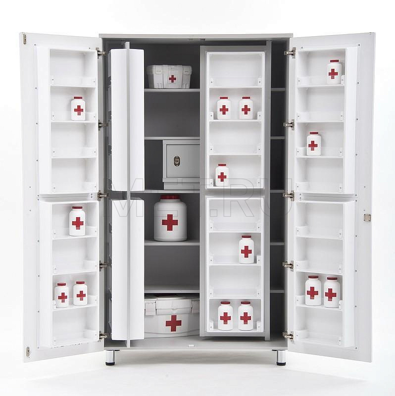 ША02-00 БЕЛЫЙ Шкаф для медикаментов (1100*650*1910)