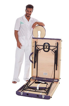 Складной массажный стол со стальным каркасом