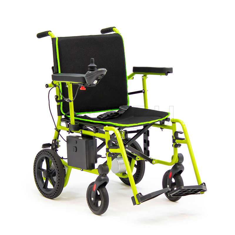 MET COMPACT 15 Суперлегкая электроколяска, складная, с пультом ДУ для сопровождающих лиц