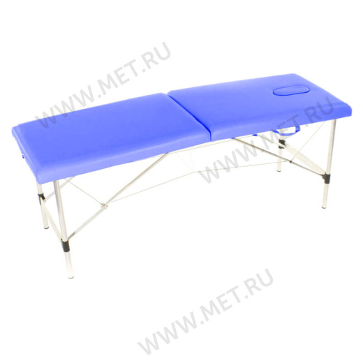 Med-Mos JFAL01-F Складной массажный стол на алюминиевом каркасе, синий от производителя