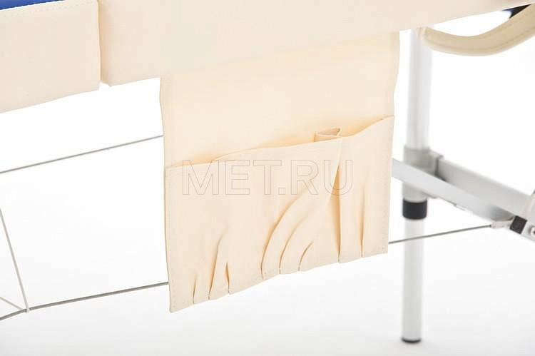 JF AL01А Стол массажный переносной алюм. син-крем/мк МЕТ