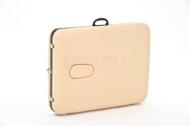 Сложенный массажный стол JFST02 Раскладной трёхсекционный массажный стол на стальном каркасе, бежевый от производителя