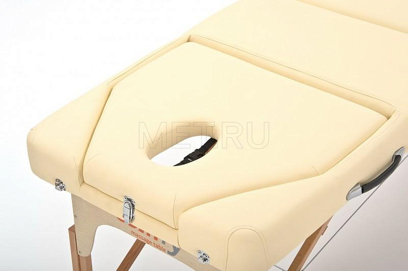 Wendermann Wood 09 кремовый Кушетка массажная складная с усиленной рамой-серия Professional MET