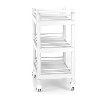 Стол манипуляционный пластиковый с трёхсторонними боковыми ограждениями