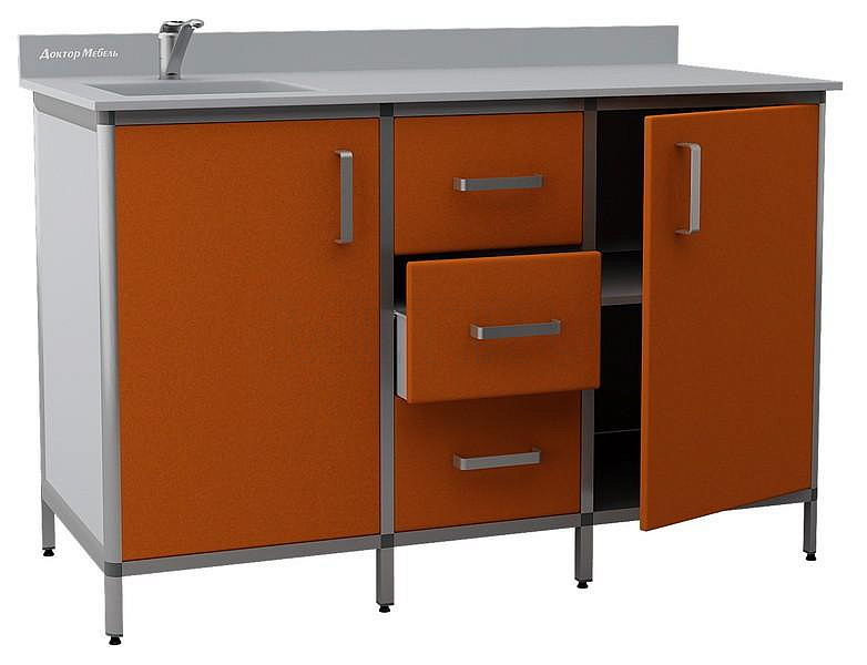 ДМ2-011-10 Широкий стол-тумба с мойкой