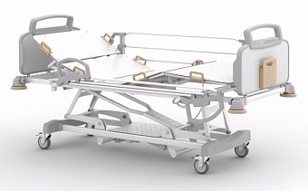Четырёхсекционная медицинская кровать с электроприводными регулировками