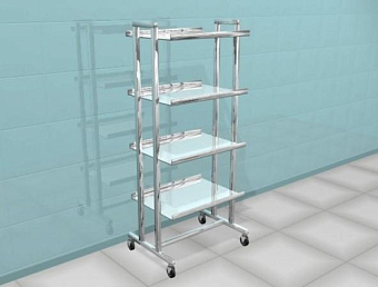 Столик для аппаратуры из нерж.стали