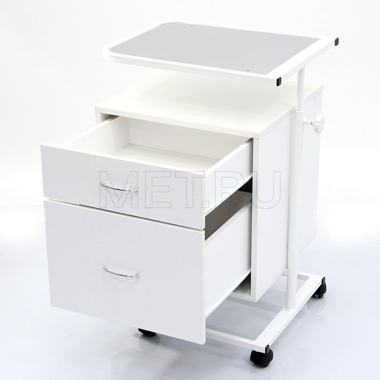 ТМ.13.00 Тумба-стол прикроватный с поворотной столешницей (столешница - нержавейка)