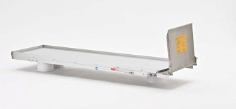 Тележка-каталка с приемным устройство с поперечным перемещением ПУ