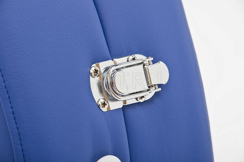 Wendermann Wood Oval Массажный складной стол с рамой из бука, синий MET