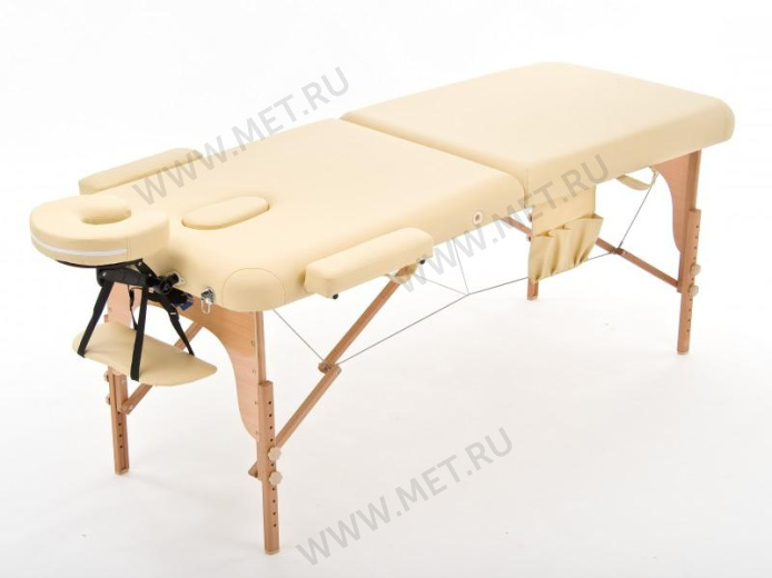 Med-Mos JF-AY 01 Массажный стол складной двухсекционный на деревянном каркасе, кремовый от производителя