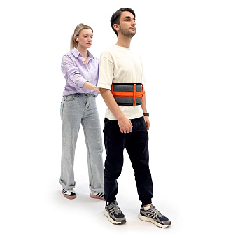 Пояс безопасности пациента с рукоятками для сопровождающего